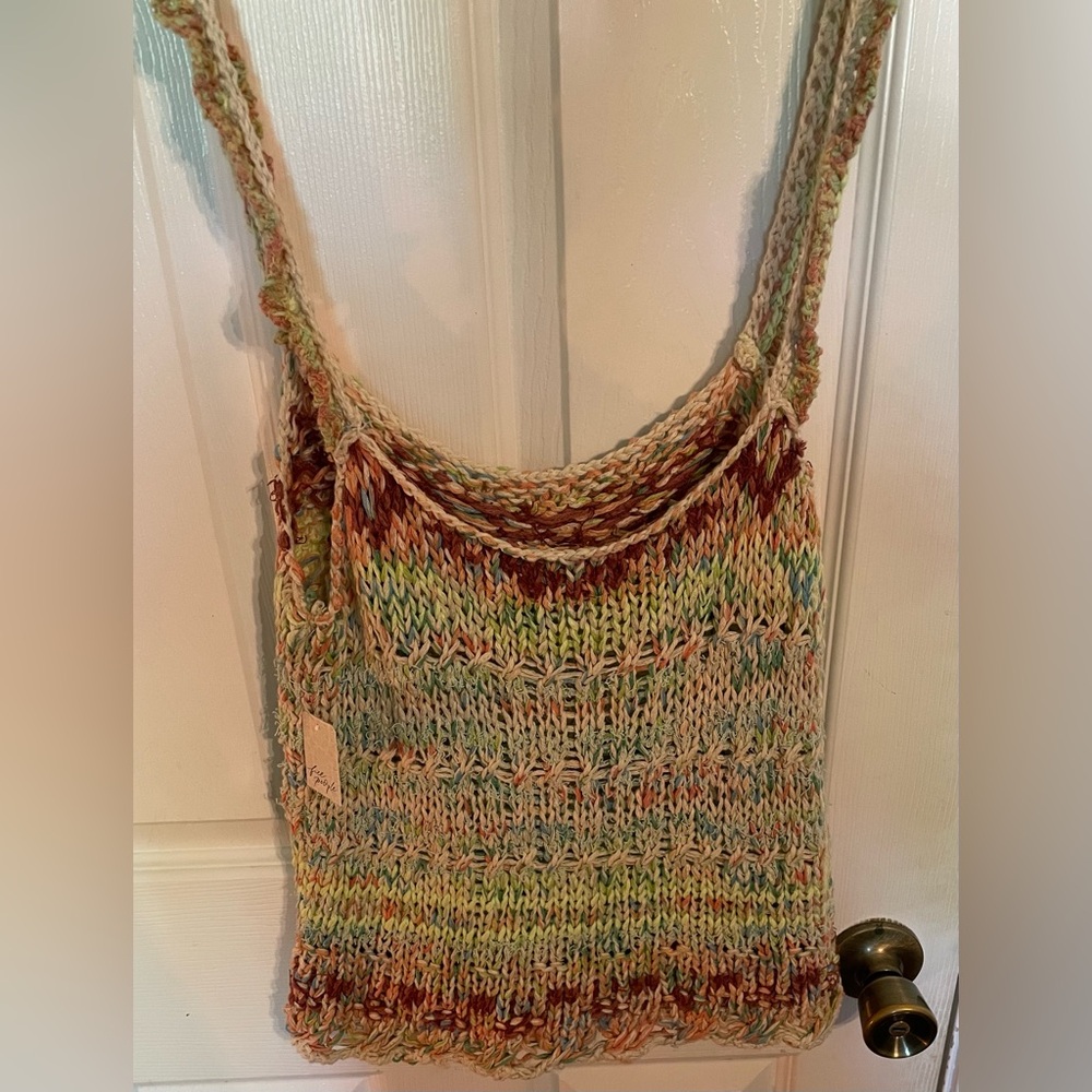 NWT Free People Palmetto Sweater Open Stitch  tank in Candied Dream - Picture 6 of 9